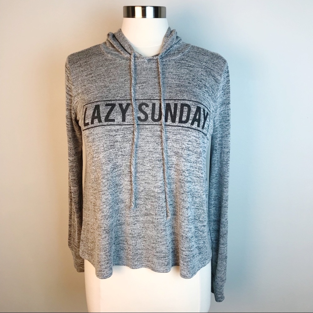 Lazy Sunday soft knit hoodie